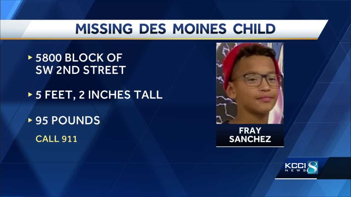 Des Moines police say missing 11-year-old found safe
