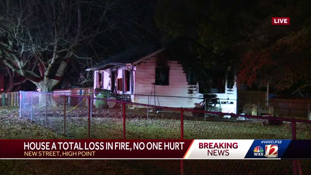 Home said to be "a total loss" after overnight fire in High Point