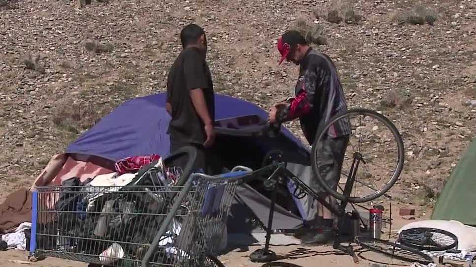 How do you clean up dozens of homeless camps in Albuquerque?