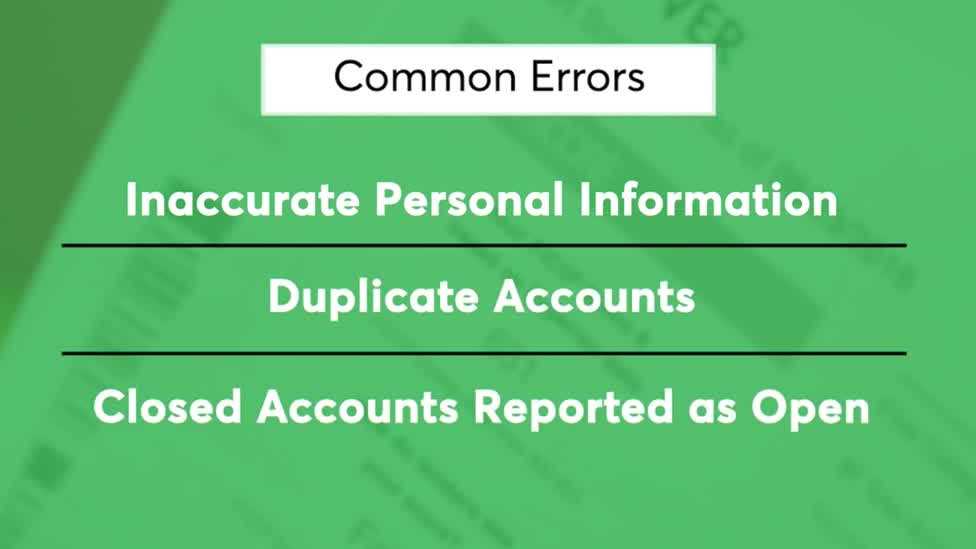 What to do if you find errors on your credit report