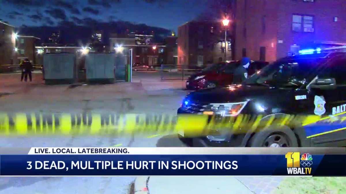 FATAL SHOOTINGS 3 dead in Baltimore shootings