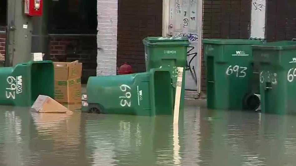 Repairs under way after water main break floods Chinatown