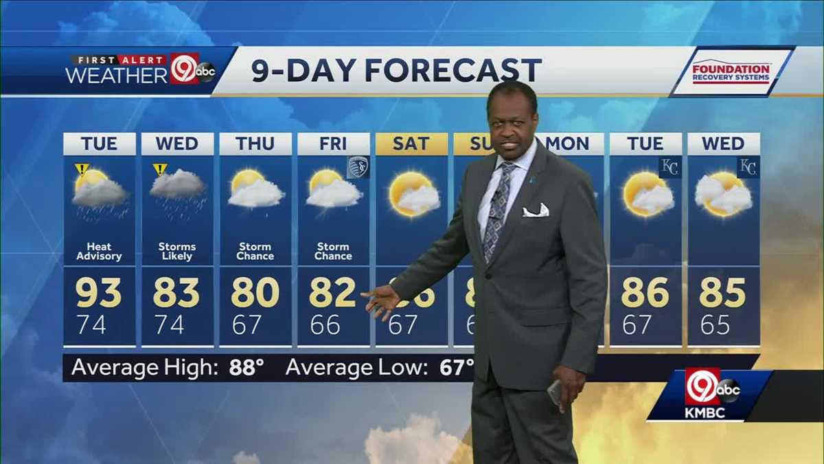 Heat advisory issued for Tuesday