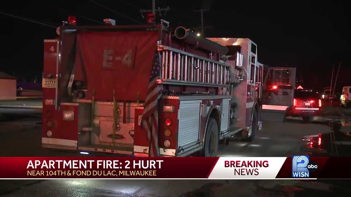 Two people hurt in Milwaukee apartment fire