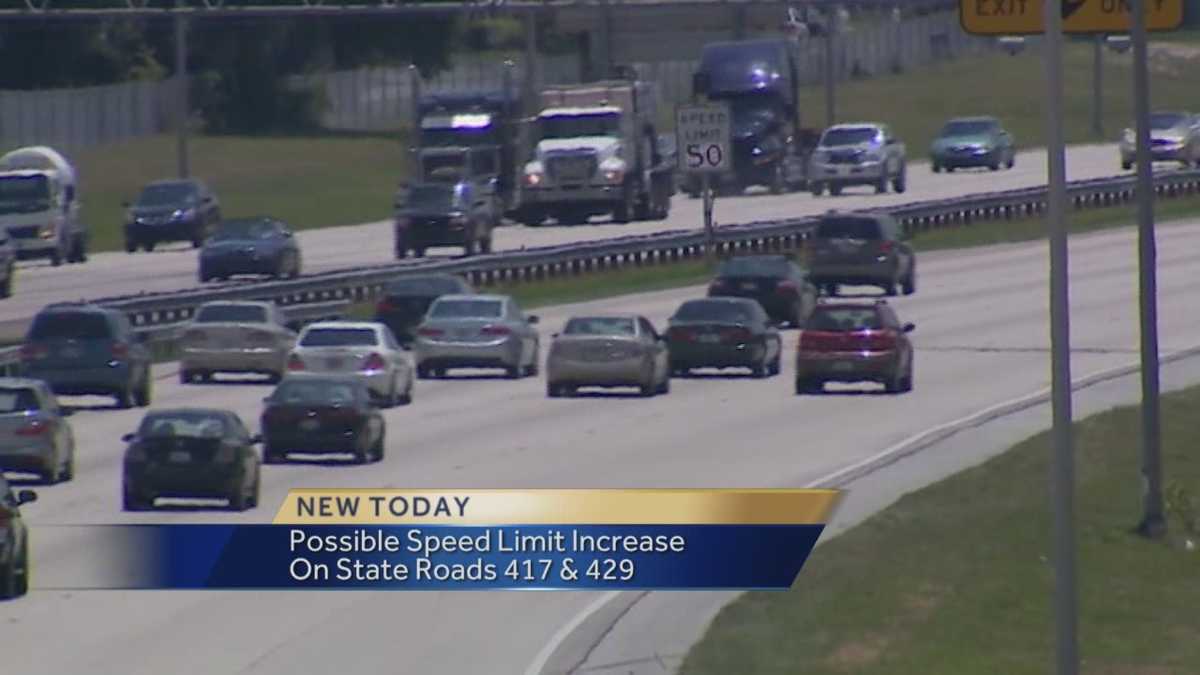 Officials voting on speed limit increase on state roads 417, 429
