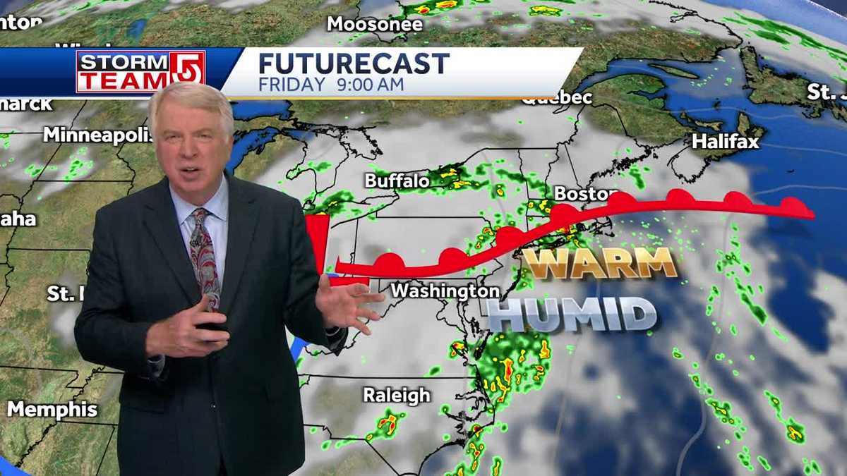 Video: Cool morning to be followed by humid warm-up