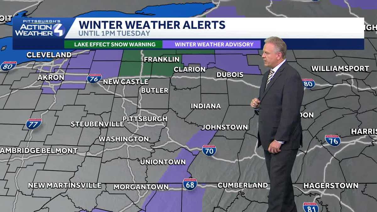 'Winter-like' temperatures to make debut Tuesday in Western Pa.
