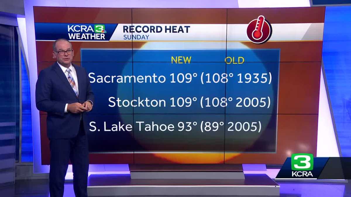Sacramento, Stockton reach record temperatures on Sunday