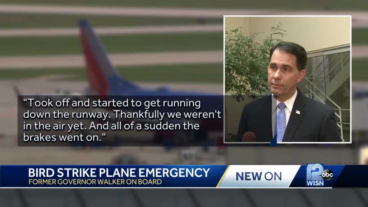 Plane with Scott Walker on board aborts takeoff