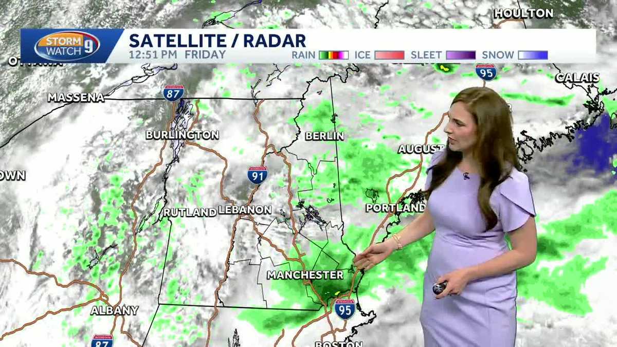 Showers move out ahead of nicer weekend