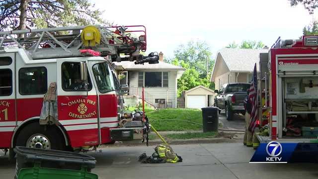 Omaha house fire leaves one person without a home