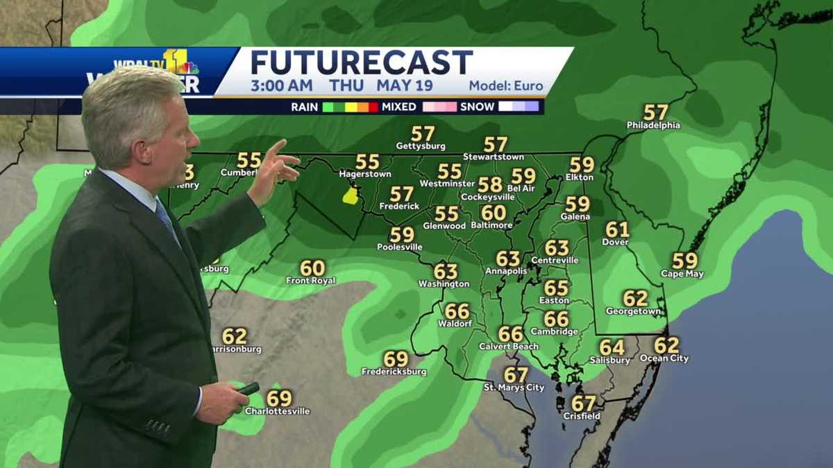 Rain showers likely overnight tonight