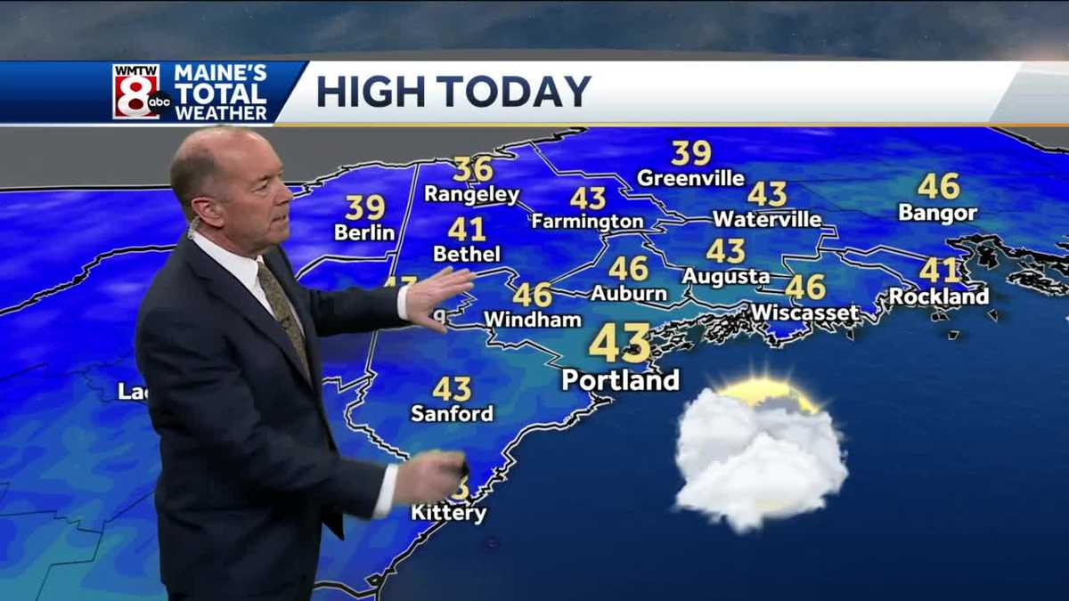 Clouds and some sun later today