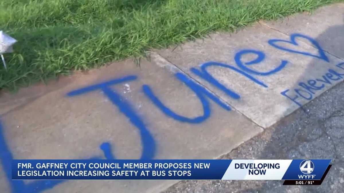 Former Gaffney council member pushes for new bus stop safety laws