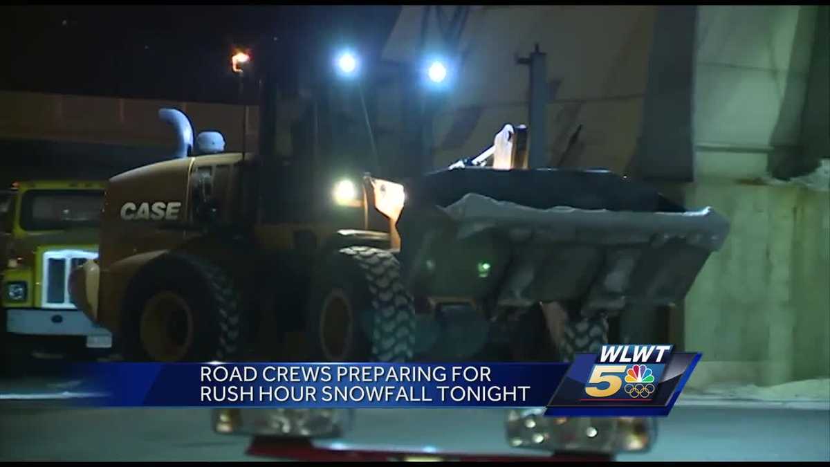 Crews treat roads ahead of expected snowfall