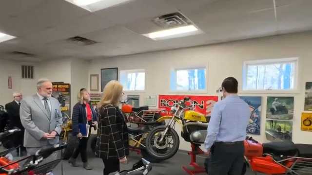 SBA official visits Rochester business that builds all-wheel-drive motorcycles