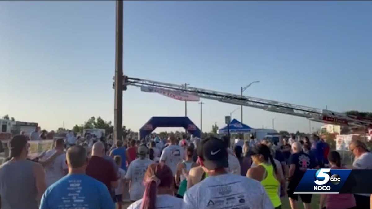 Community comes together for 5K run to help Oklahoma fire officials