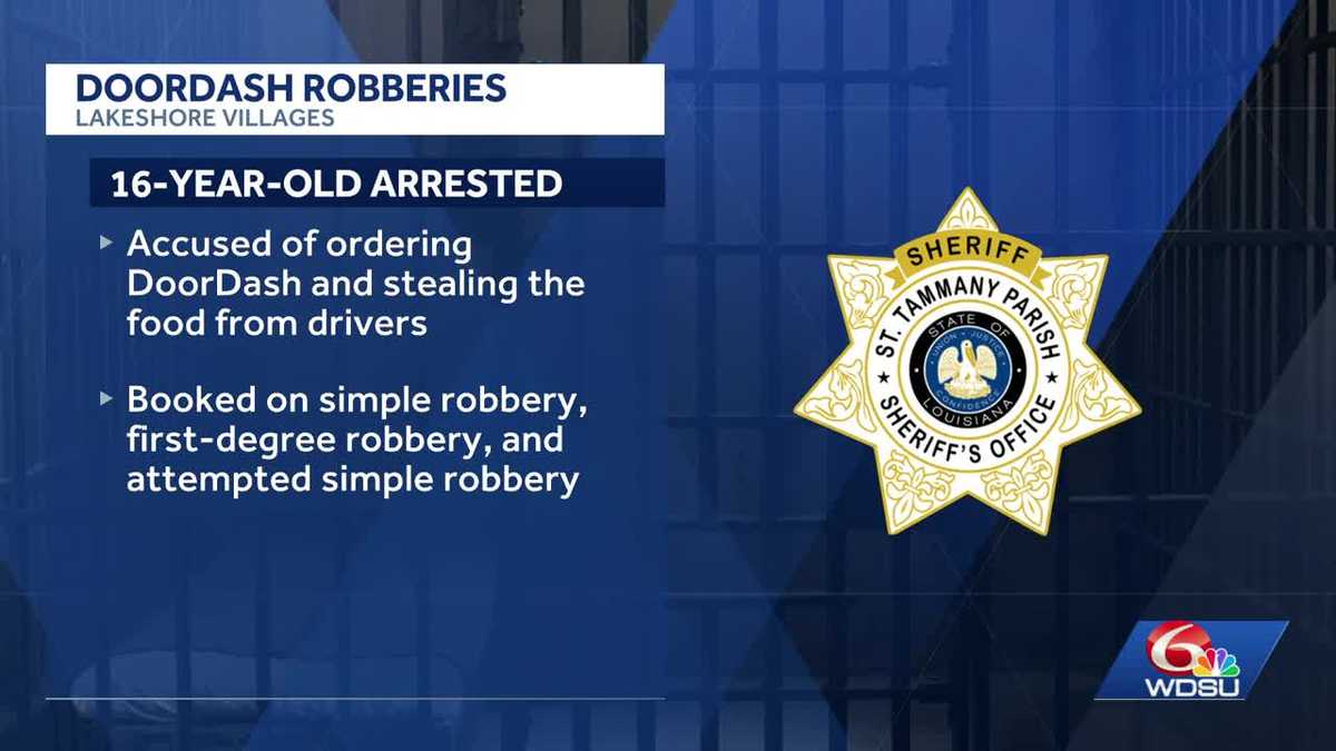Teen arrested for robbing delivery drivers near Slidell