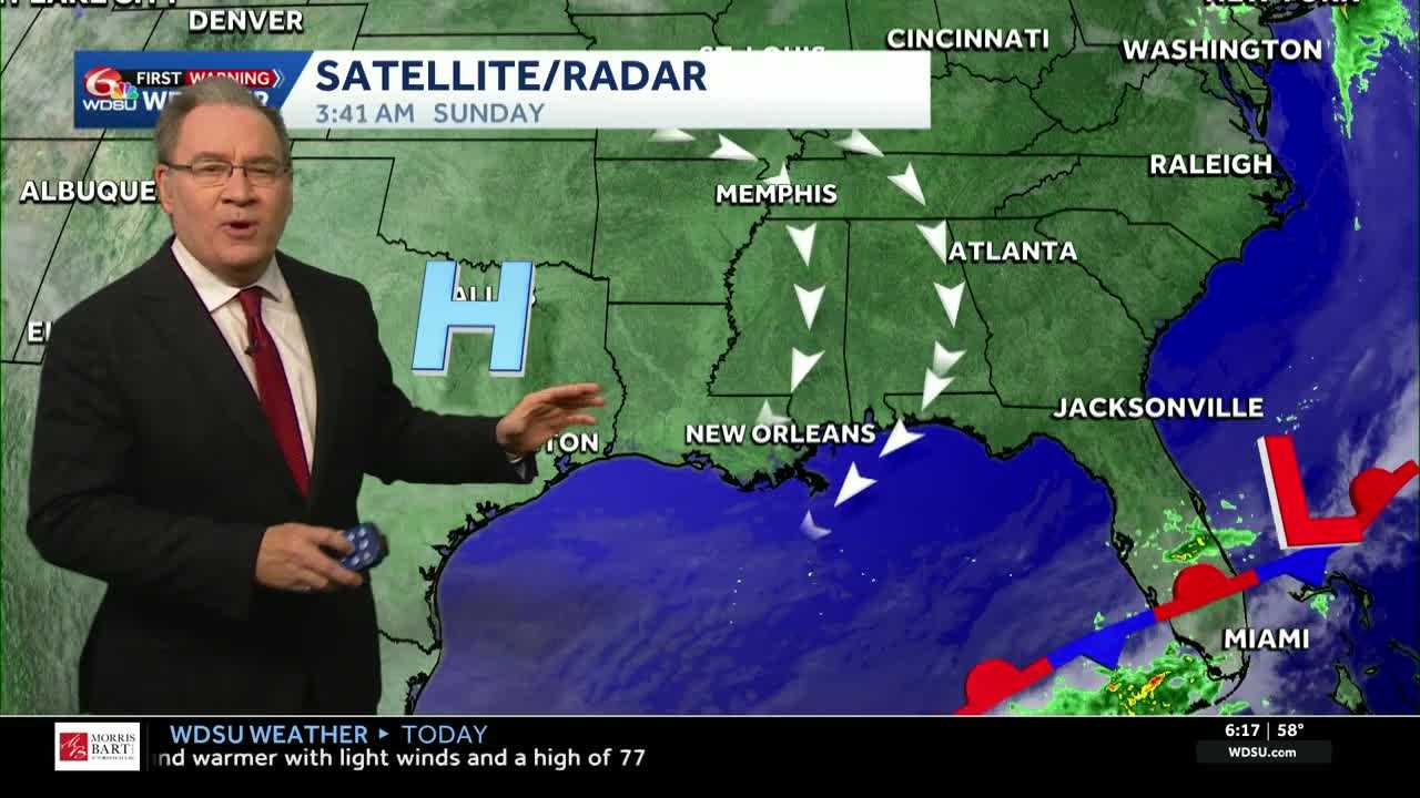 Big warming trend begins Sunday afternoon