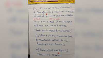 Iran's soccer team leaves note in locker room thanking LA for hospitality