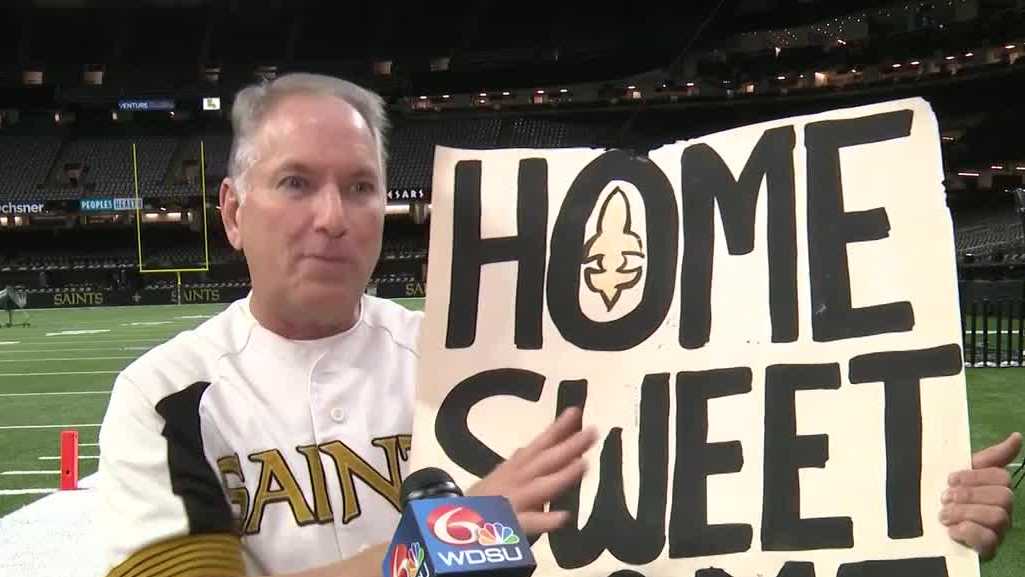 A sign of the times: Saints fan's 