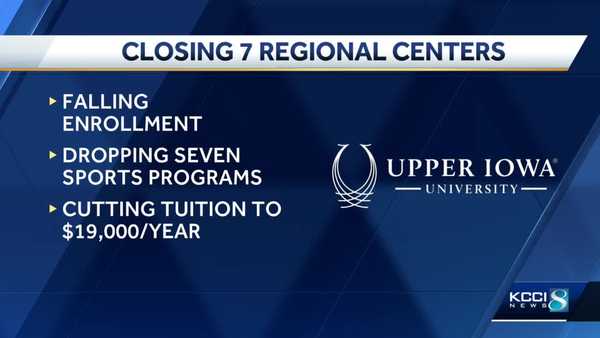 upper iowa university cutting jobs, closing some education centers