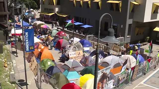 Students continue protest against war in Gaza - Vimarsana News