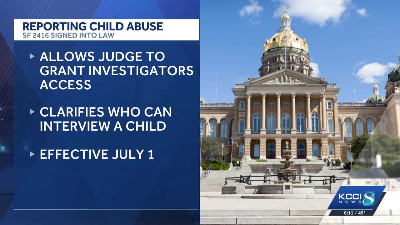 New Iowa law expands judge's power to intervene in child abuse investigations