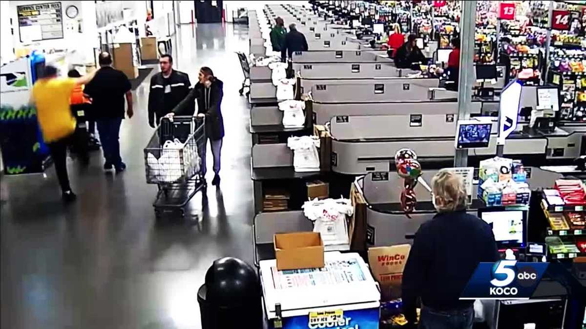 Surveillance Video Shows Customer Turning Violent In Moore