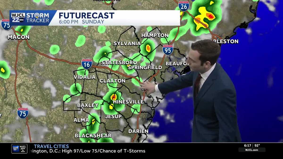 High heat & isolated t-storms in the forecast for Southeast Georgia and ...