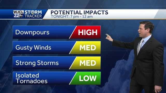 Severe Impact Weather Day: Strong storms possible this evening - Vimarsana News