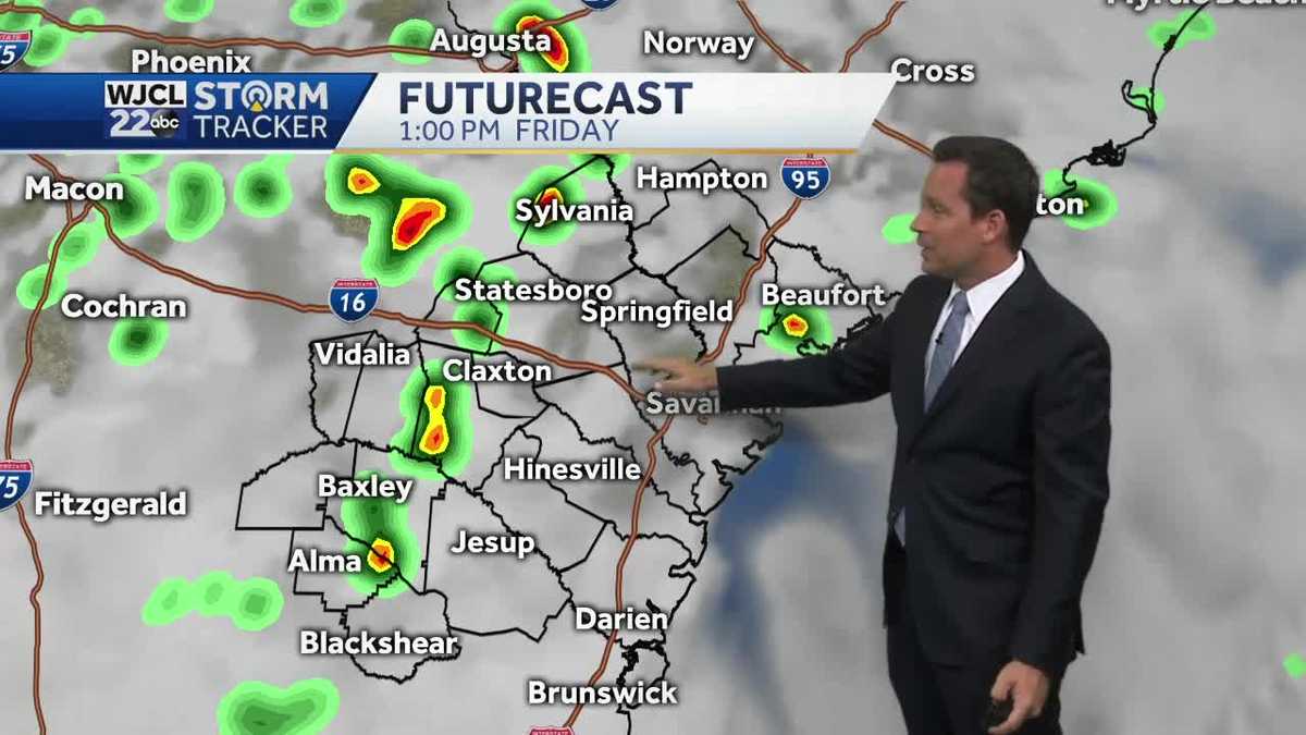 A look ahead to rain timing for Friday and the weekend