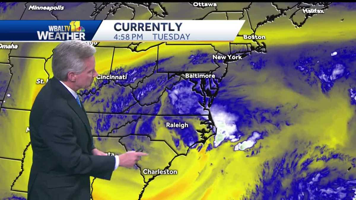 Scattered showers start Wednesday