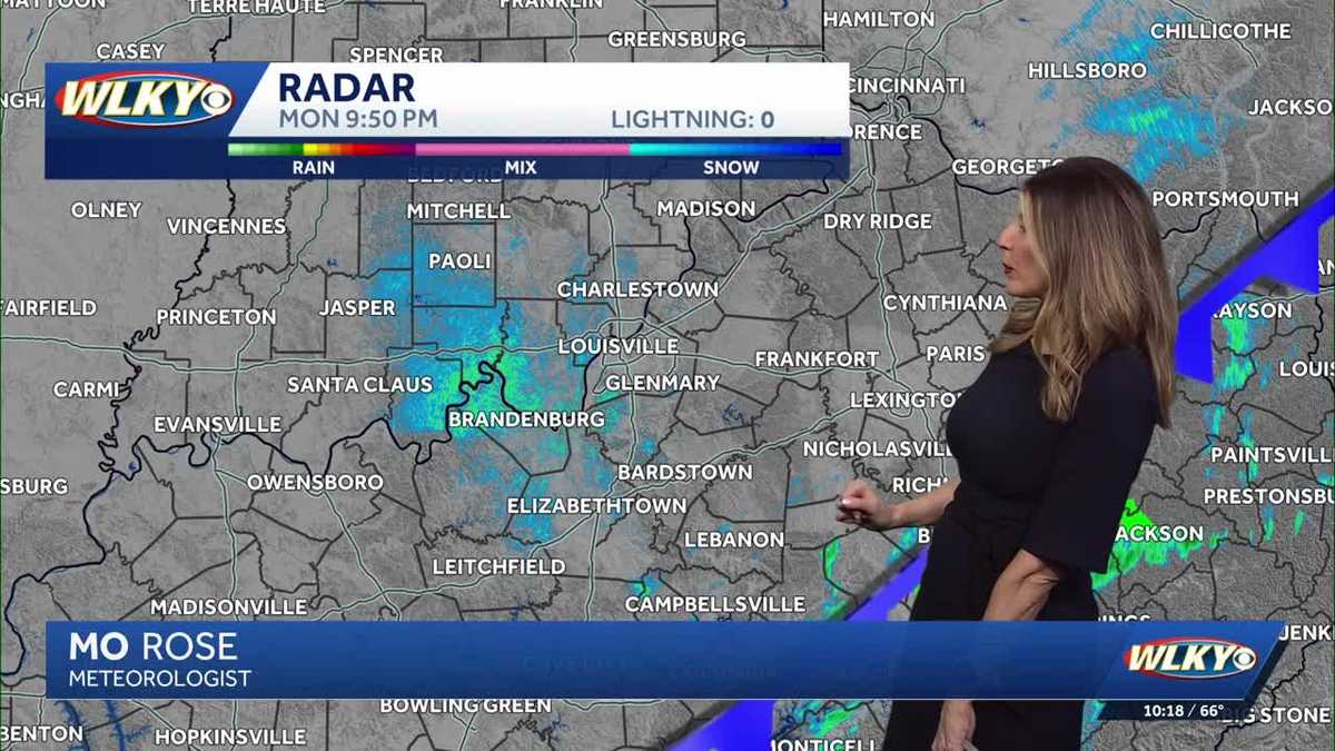 Trending drier through mid-week