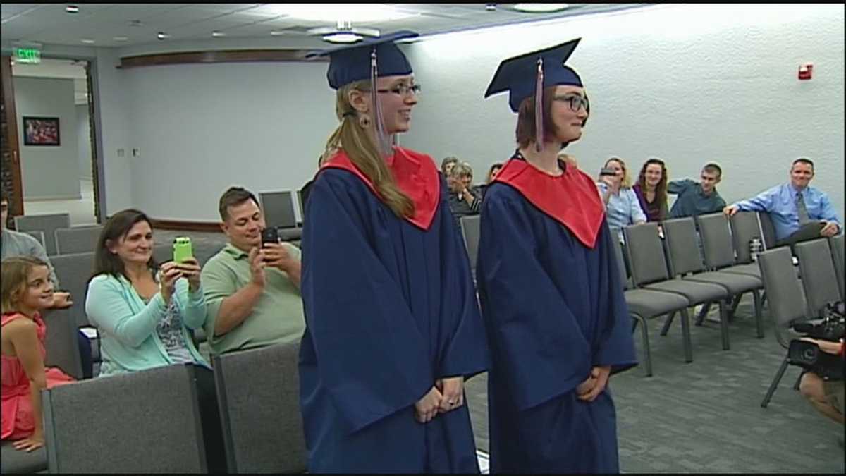 Students involved in graduation-day wreck get private ceremony