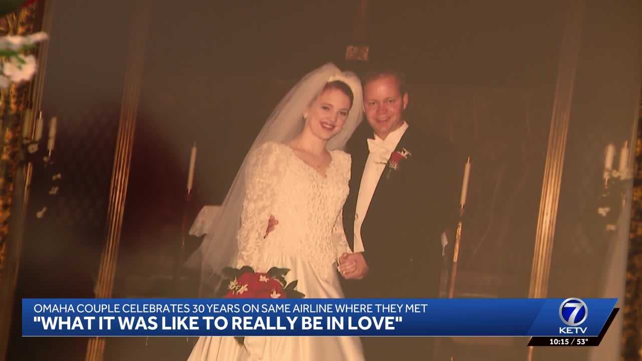 ketv.com - Izzy Fonfara Drewel - Omaha couple celebrates 30 years on airline where they first met