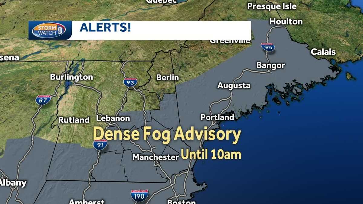 Watch: Dense fog to start your Monday