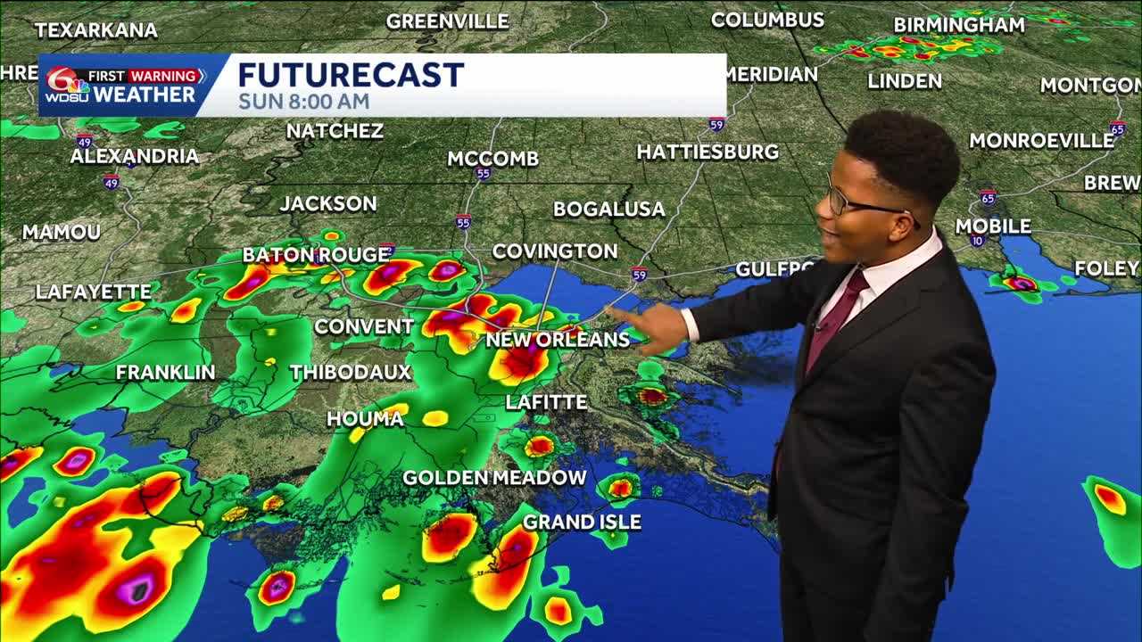 Flash flood risk in Louisiana's weather forecast to start the week
