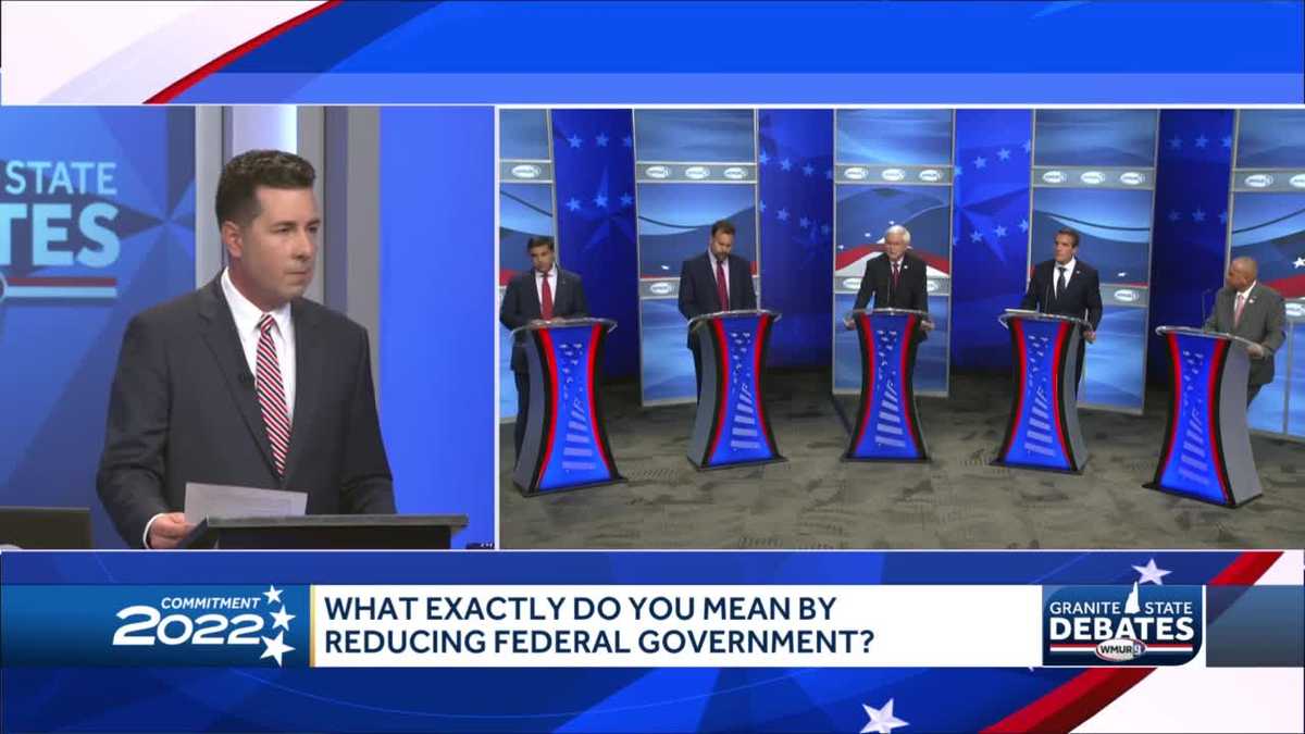 New Hampshire U.S. Senate GOP candidates debate Gov't size