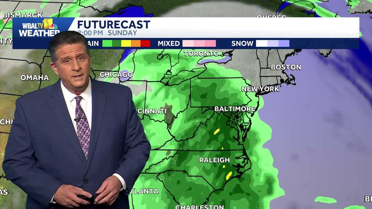 Rain back in the forecast by the weekend
