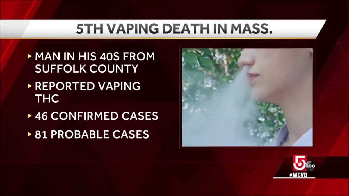 5th vaping death reported in Mass.