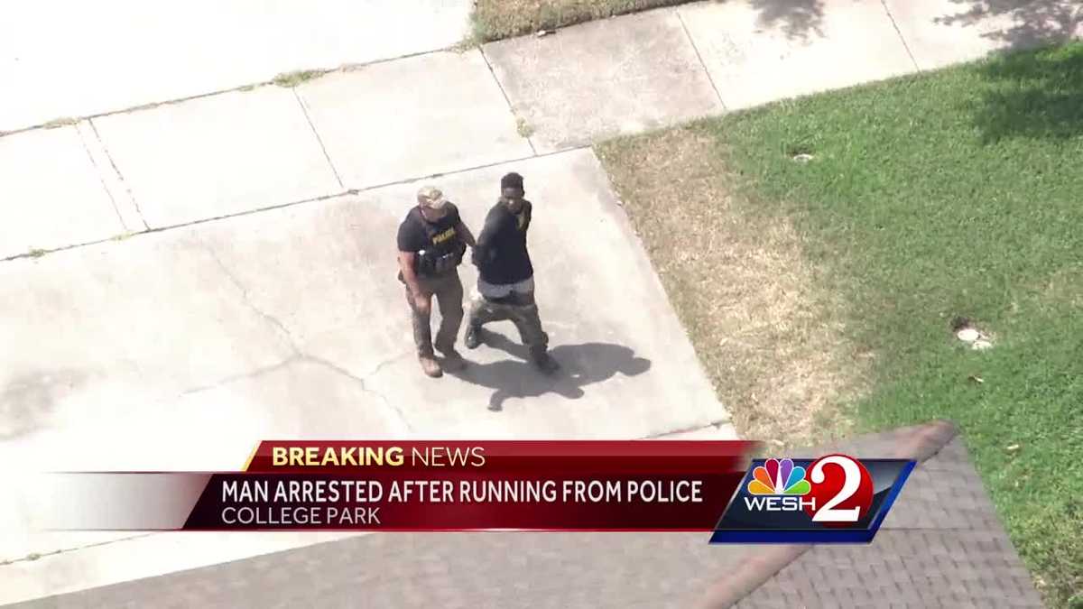 Man arrested after running from police in College Park