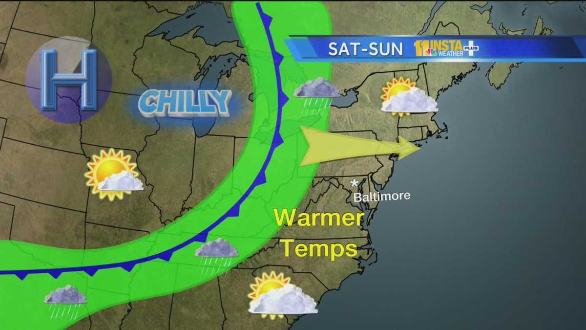 Warmer temperatures coming in for weekend