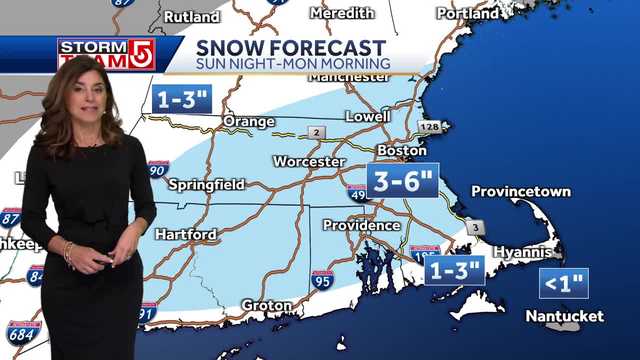 Video: 3-6" of snow for some this weekend