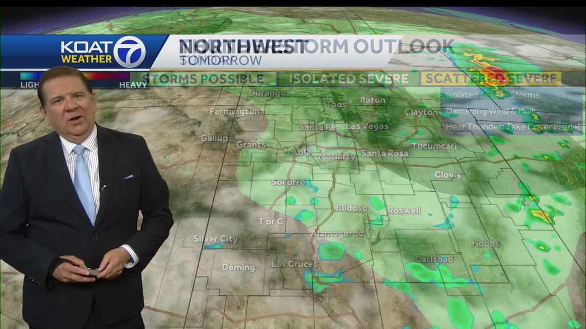 Heat eases briefly for New Mexico with increasing storms