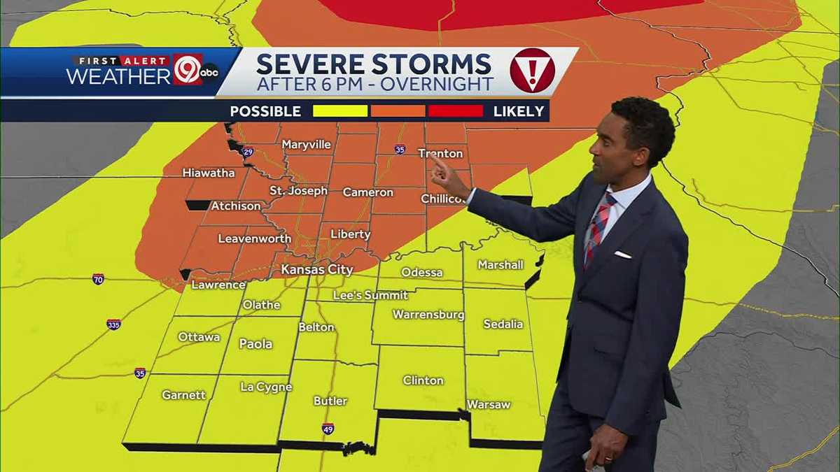 Kansas City weather: Strong to severe storms, tornado threat possible