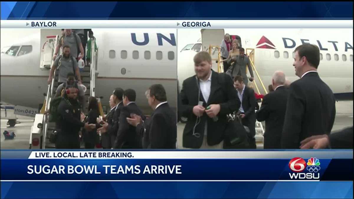 Sugar Bowl teams arrive in New Orleans