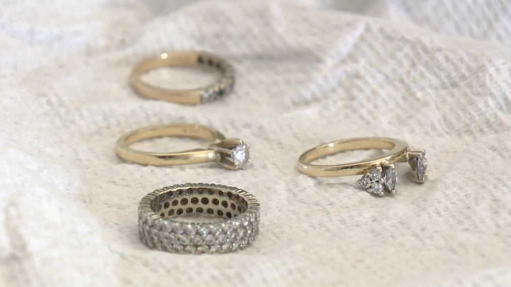 NH woman accidentally throws four diamond rings in trash