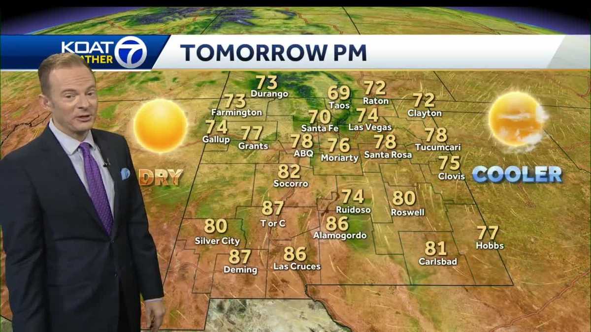 Warm and windy today