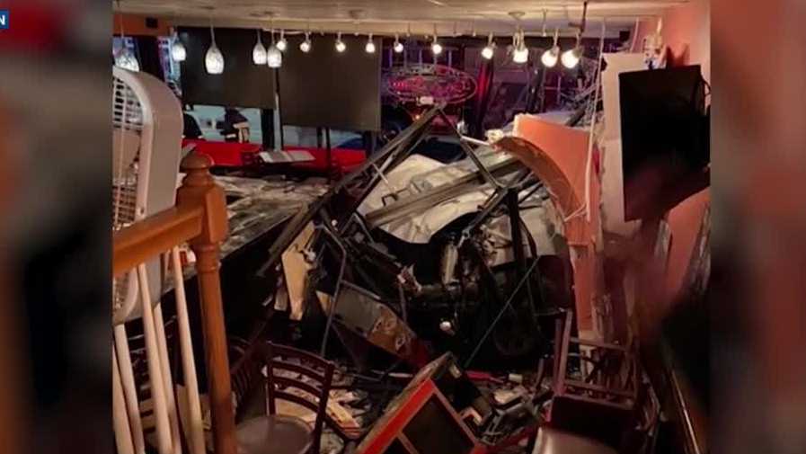 4 injured after pickup truck crashes into Greg’s Bistro in Hampton NH